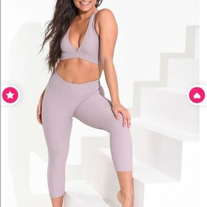 Booty by Brabants Croco Skin Cropped Leggings